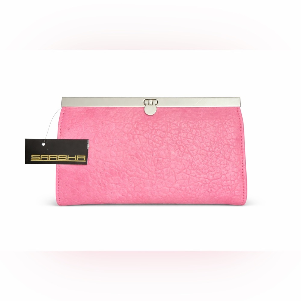 💗 Pink Frame Clutch Wallet | New With Tags | Structured Accordion Interior
